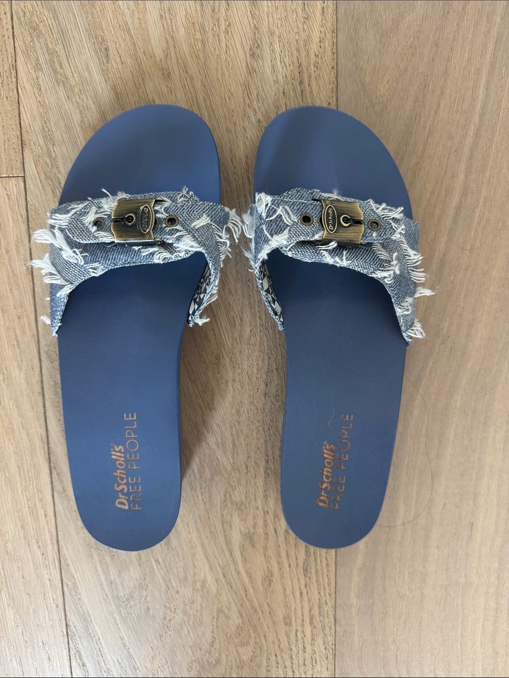 Dr Scholl’s/Free People denim slides